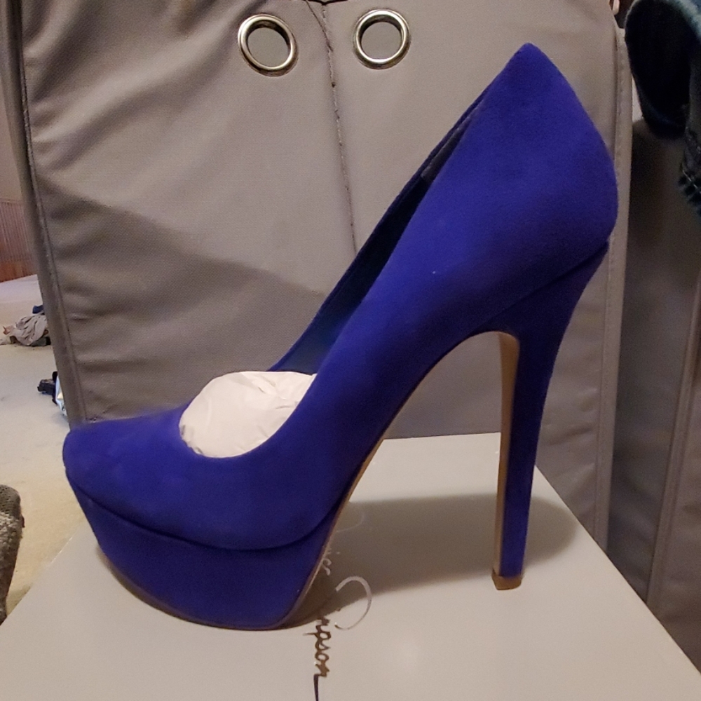 Sexy Blue Suede Shoes